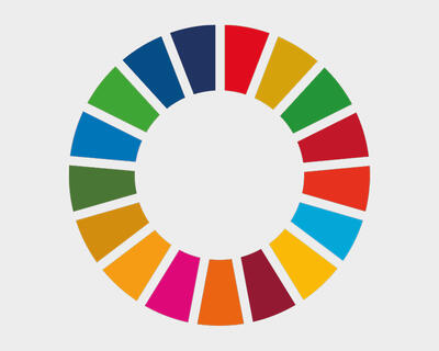 Bild vergrern: Logokreis der Initiative Ziele fr nachhaltige Entwicklung