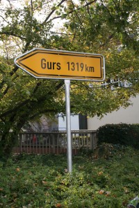 Schild Gurs in Neustadt
