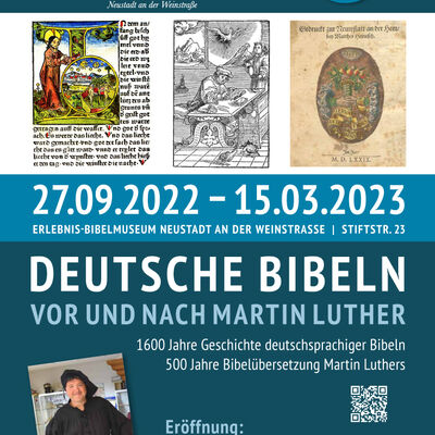 Plakat der Ausstellung "Deutsche Bibeln - vor und nach Martin Luther" 