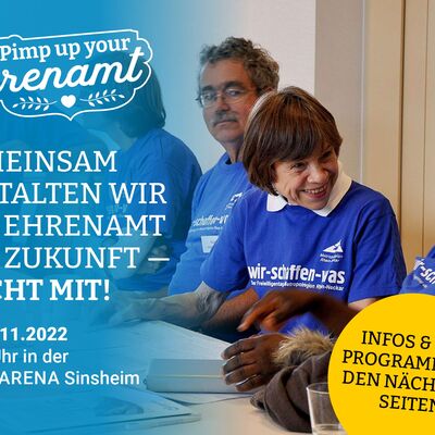Kick-Off-Veranstaltung "Pimp up your Ehrenamt" am 26. November 2022