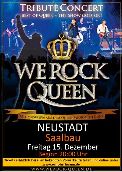 Bild vergrößern: Flyer "We rock Queen"