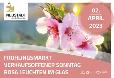 Bild vergrößern: Frühlingsmarkt, verkaufsoffener Sonntag und Rosa Leuchten im Glas