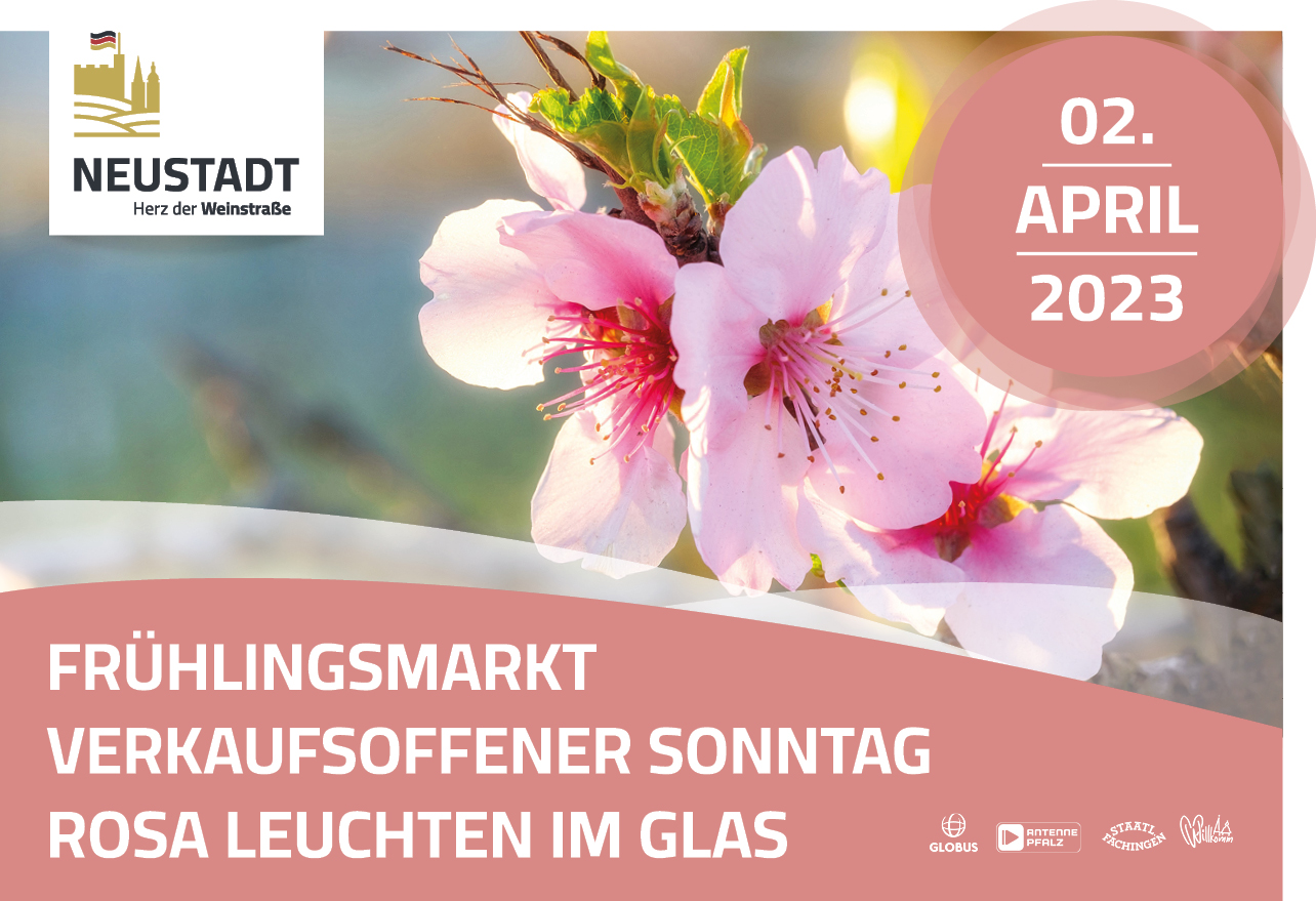 Bild vergrößern: Frühlingsmarkt, verkaufsoffener Sonntag und Rosa Leuchten im Glas