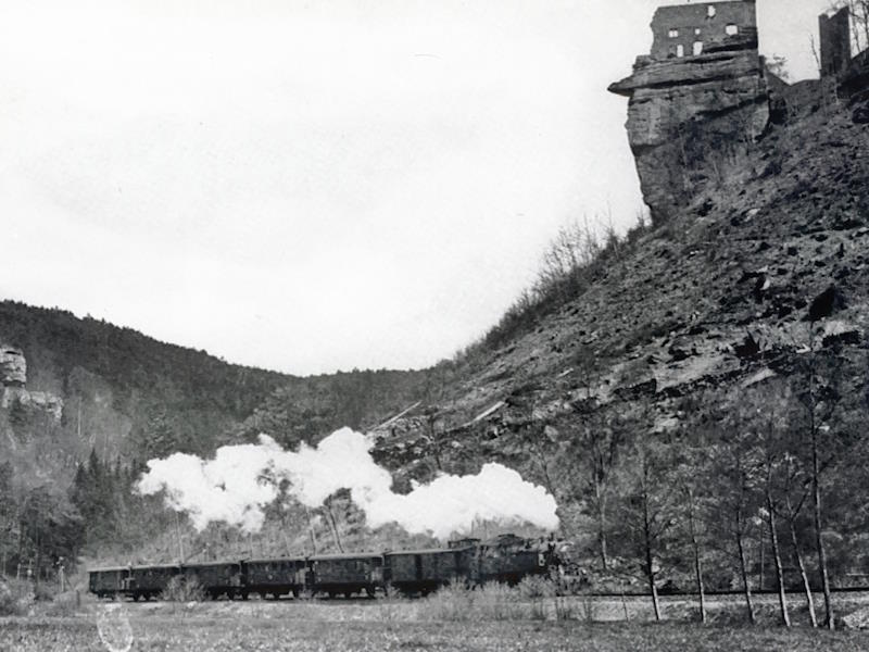 Kuckucksbahn zwischen Erfenstein und Spangenberg 1930er Jahre