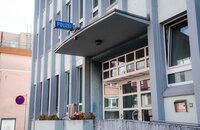 Bild vergr&ouml;&szlig;ern: Polizeiauto - Blick durch die Mandelblüten. Das Bild verlinkt zur externen Website der Polizeiinspektion Neustadt an der Weinstraße.