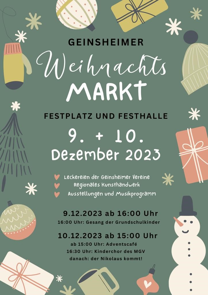 Bild vergrößern: Geinsheimer Weihnachtsmarkt 2024