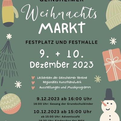 Geinsheimer Weihnachtsmarkt 2024
