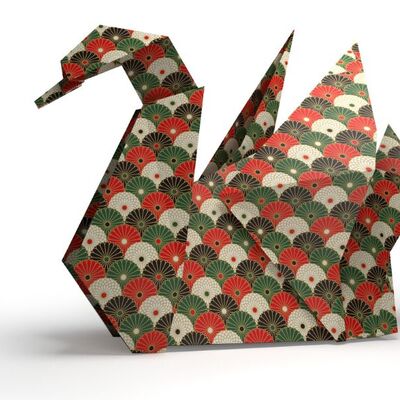 Bild vergr&ouml;&szlig;ern: Ein gefalteter Origami-Vogel aus Papier