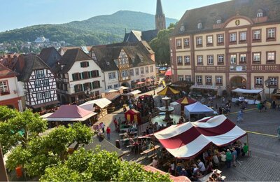 Bild vergr&ouml;&szlig;ern: Mittelaltermarkt auf dem historischen Marktplatz