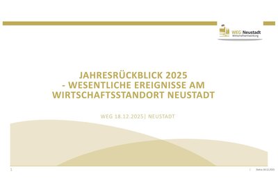 Bild vergrößern: Jahresrückblick 2025 WEG