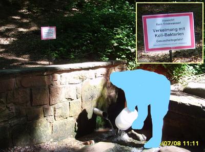 Bild vergr&ouml;&szlig;ern: Stenzelquelle Kein Trinkwasser