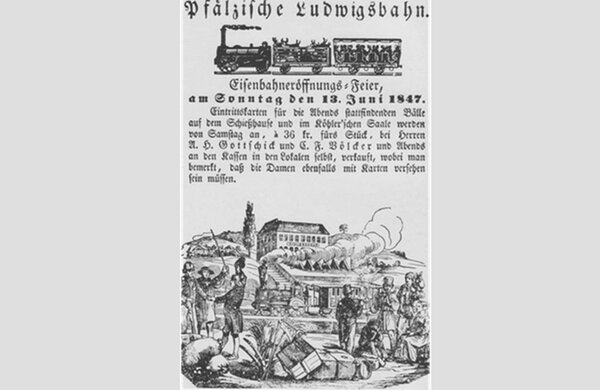 Bild vergr&ouml;&szlig;ern: Plakat Pfälzische Ludiwgsbahn