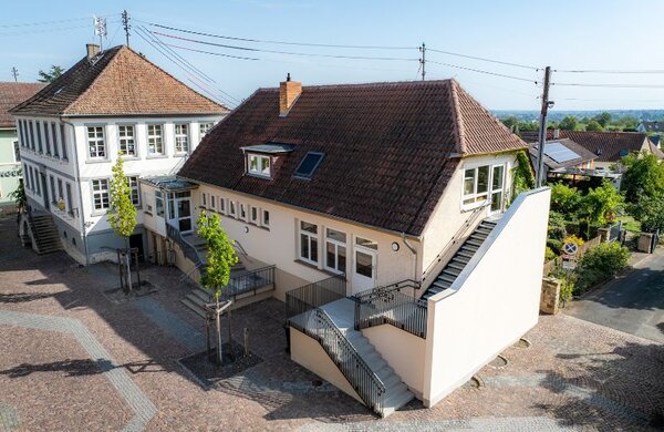 Bild vergr&ouml;&szlig;ern: Luftaufnahme der Kindertagesstätte Gimmeldingen