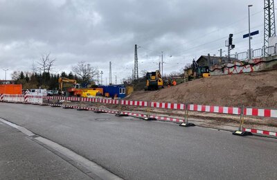 Bild vergr&ouml;&szlig;ern: Der Bahnhaltepunkt wird umgestaltet.