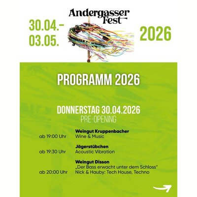 Bild vergrößern: Programm Andergasser 2026