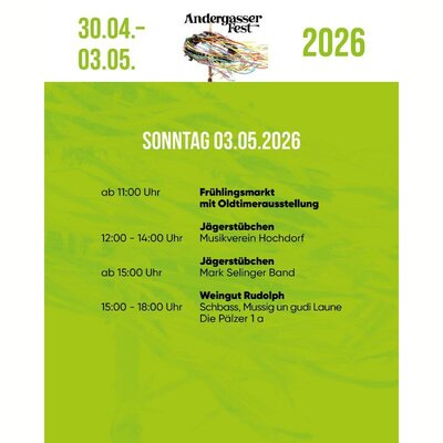 Bild vergrößern: Programm Andergasser 2026