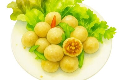 Bild vergr&ouml;&szlig;ern: Ein thailändisches Gericht mit Salat