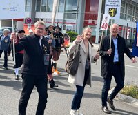 Bild vergr&ouml;&szlig;ern: Aus Neustadt an der Weinstraße nahmen Bürgermeister Stefan Ulrich sowie Vertreter der Geschäftsstelle Neustadt in Europa teil.