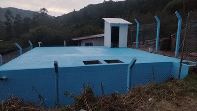 Bild vergr&ouml;&szlig;ern: Der fertige Wassertank