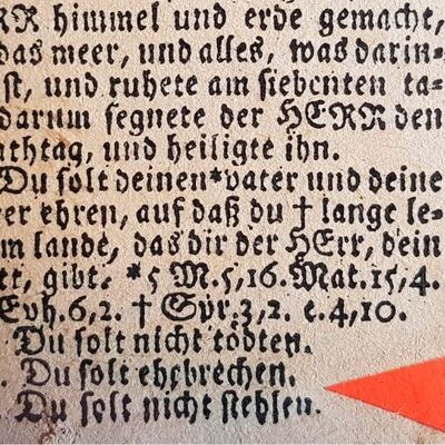 Bild vergr&ouml;&szlig;ern: Ehebrecherbibel im Bibelmuseum