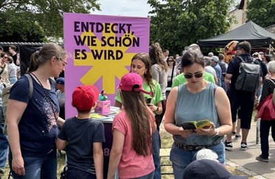 Bild vergr&ouml;&szlig;ern: So fröhlich wie beim Erlebnis-Sonntag soll es auch beim Bau-Fest der LGS am letzten Juni-Wochenende werden.