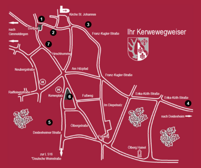 Bild vergr&ouml;&szlig;ern: Übersichtsplan Königsbacher Weinkerwe 2026