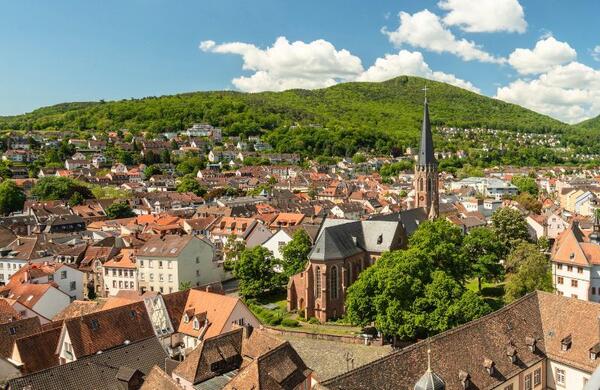 Bild vergr&ouml;&szlig;ern: Ausblick auf die Pfarrkirche St. Marien