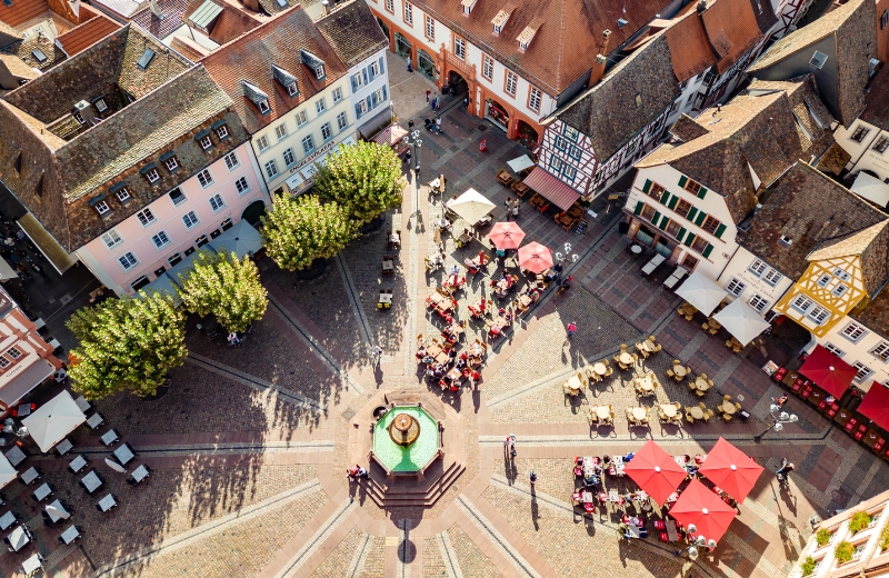 Blick auf den Neustadter Marktplatz