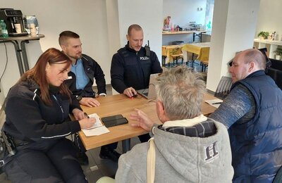 Bild vergr&ouml;&szlig;ern: Im Büro des Citymanagements bietet die Polizei regelmäßig Sprechstunden an.