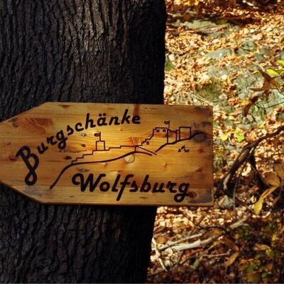 Bild vergr&ouml;&szlig;ern: Wandertafel Wolfsburgschänke in Neustadt an der Weinstraße