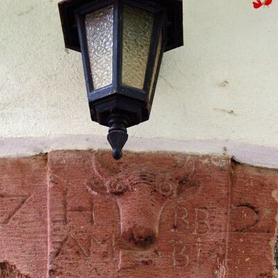 Bild vergr&ouml;&szlig;ern: Schlussstein-Stier in der Metzgergasse